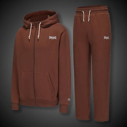 Tepláková souprava Lonsdale Logo Classic zip brown Tepláková souprava Lonsdale Logo Classic zip brown